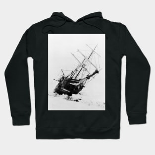 Shackleton's ship trapped in Antarctic ice, 1915 (V330/0013) Hoodie